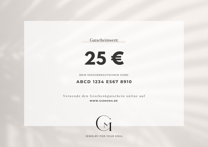 GIZMODA Jewelry Geschenkgutschein
