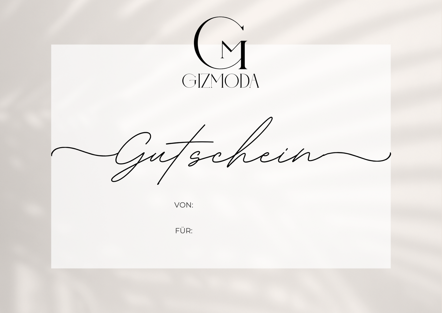 GIZMODA Jewelry Geschenkgutschein