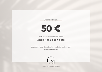 GIZMODA Jewelry Geschenkgutschein